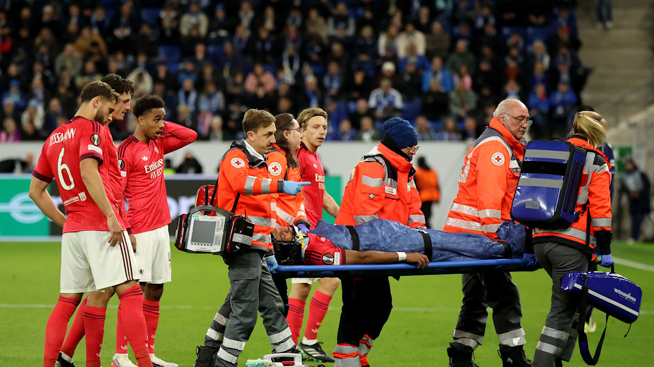 Lyon-Profi Kango nach Sturz lange behandelt – Hoffenheim gewinnt 3:0